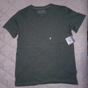New Eddie Bauer Green Short Sleeved Tee, Green, size Medium Tall
